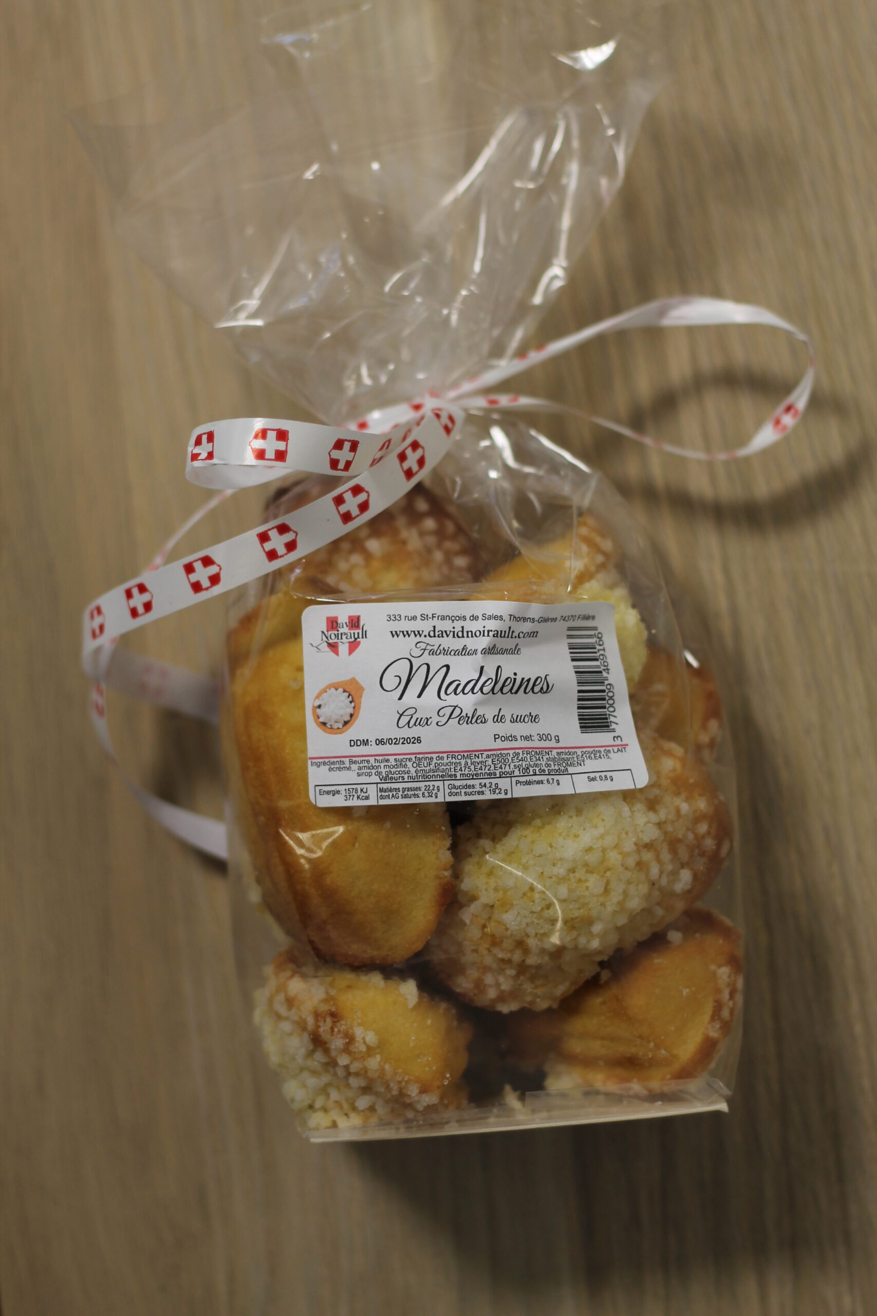 Madeleines – Perles de sucre