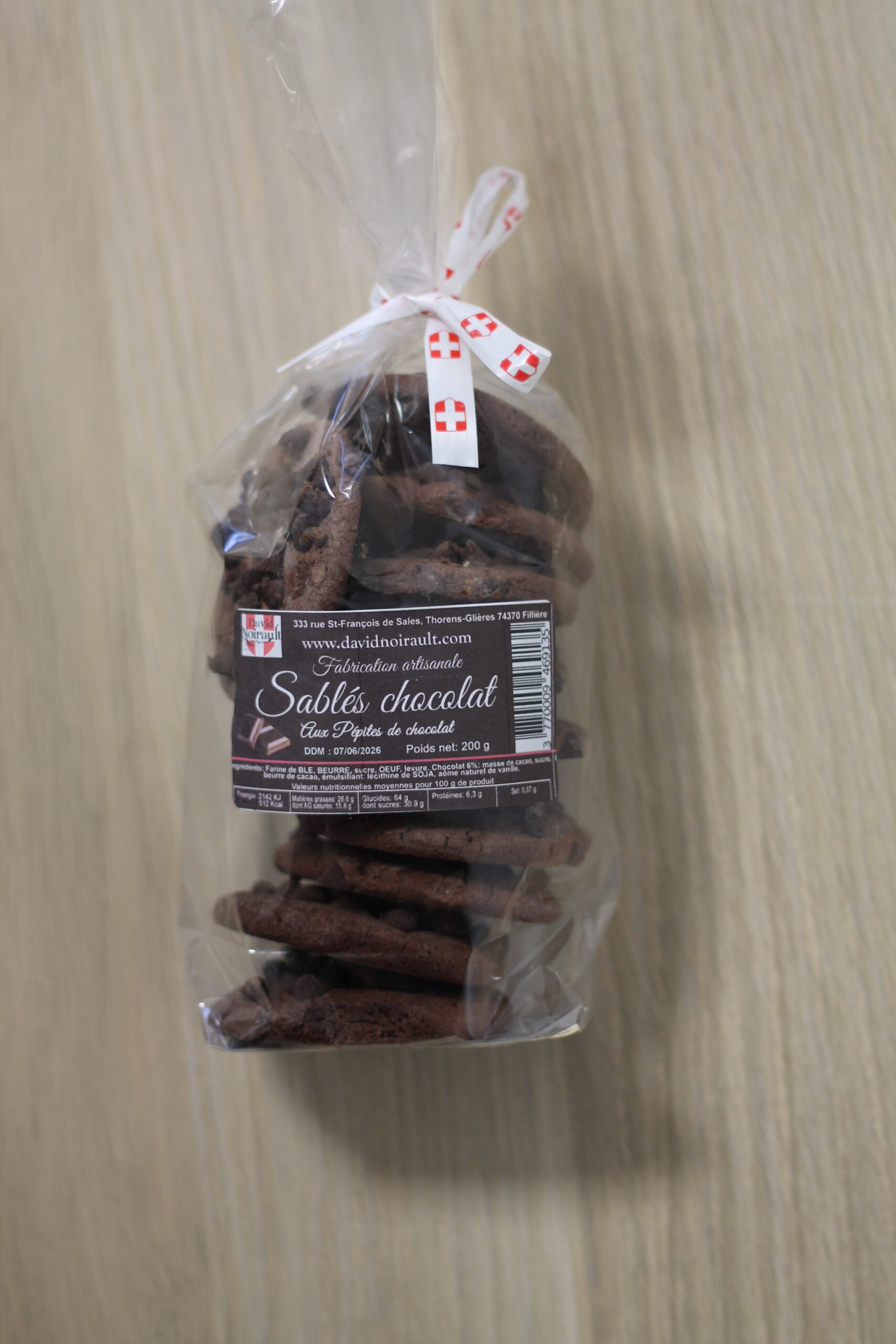 Sablés chocolat - Pépites de chocolat